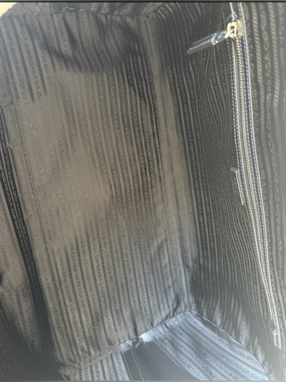 Prada Brown Saffiano Leather Duffle Bag - Picture 7 of 8